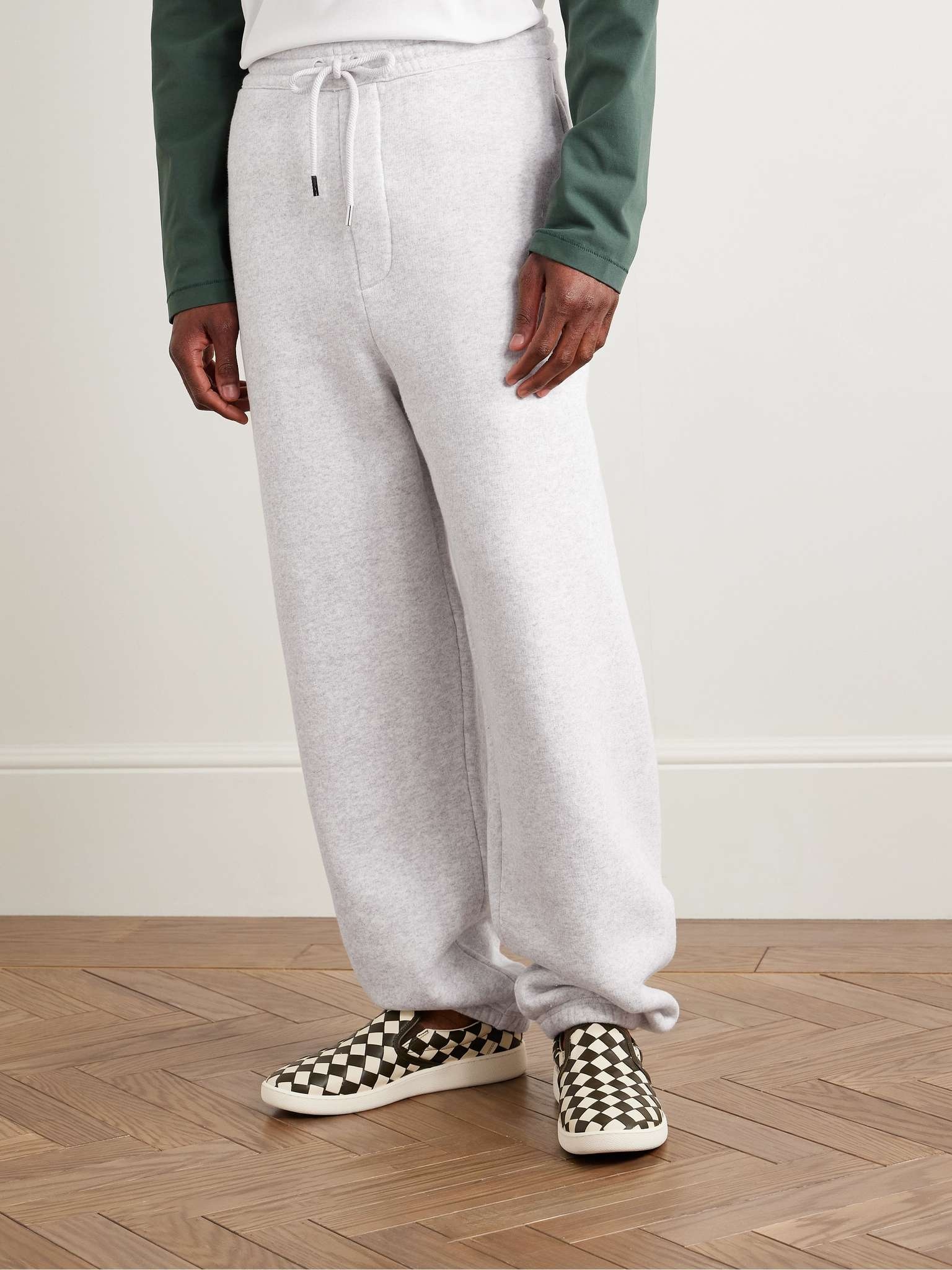 Tapered Logo-Appliquéd Cotton-Jersey Sweatpants - 3