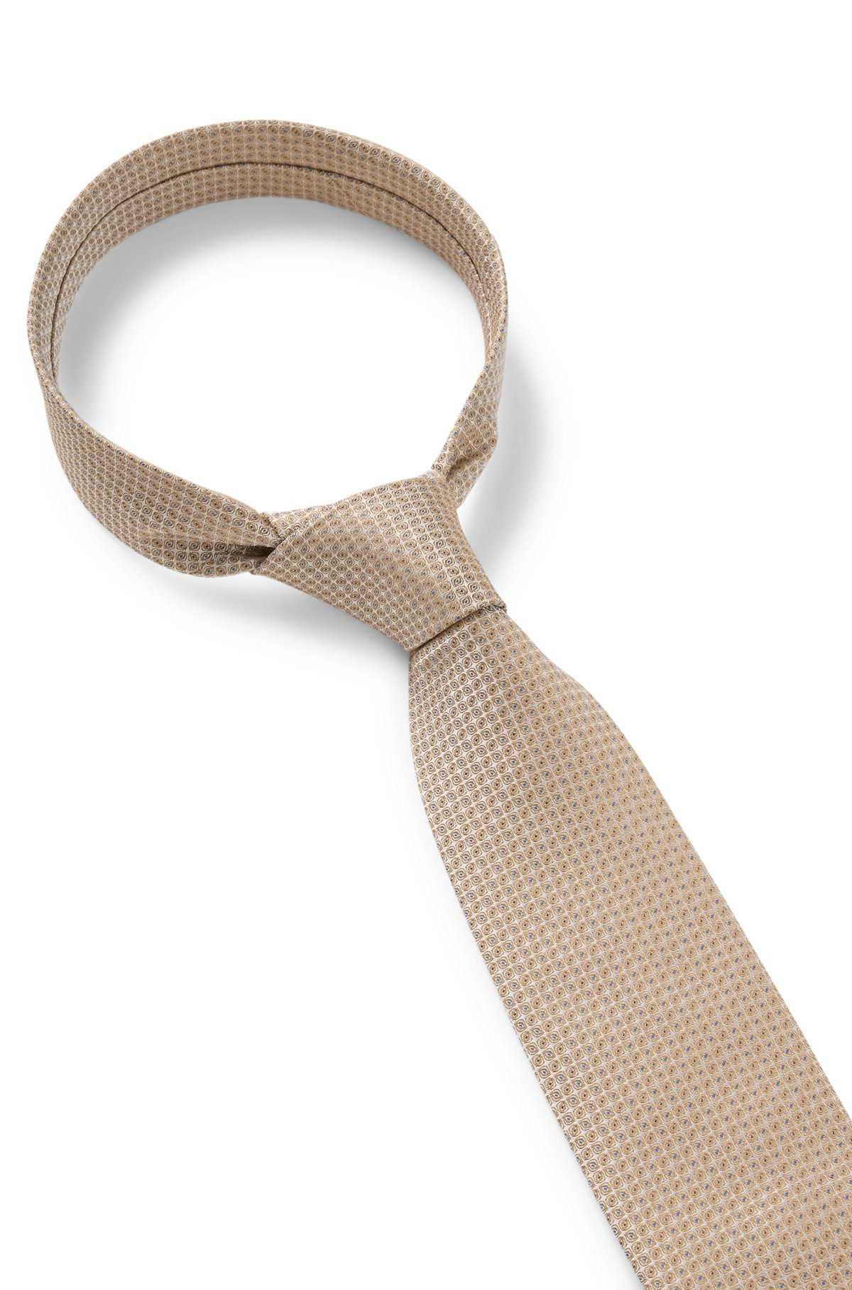 SILK-BLEND TIE WITH MICRO PATTERN - 6
