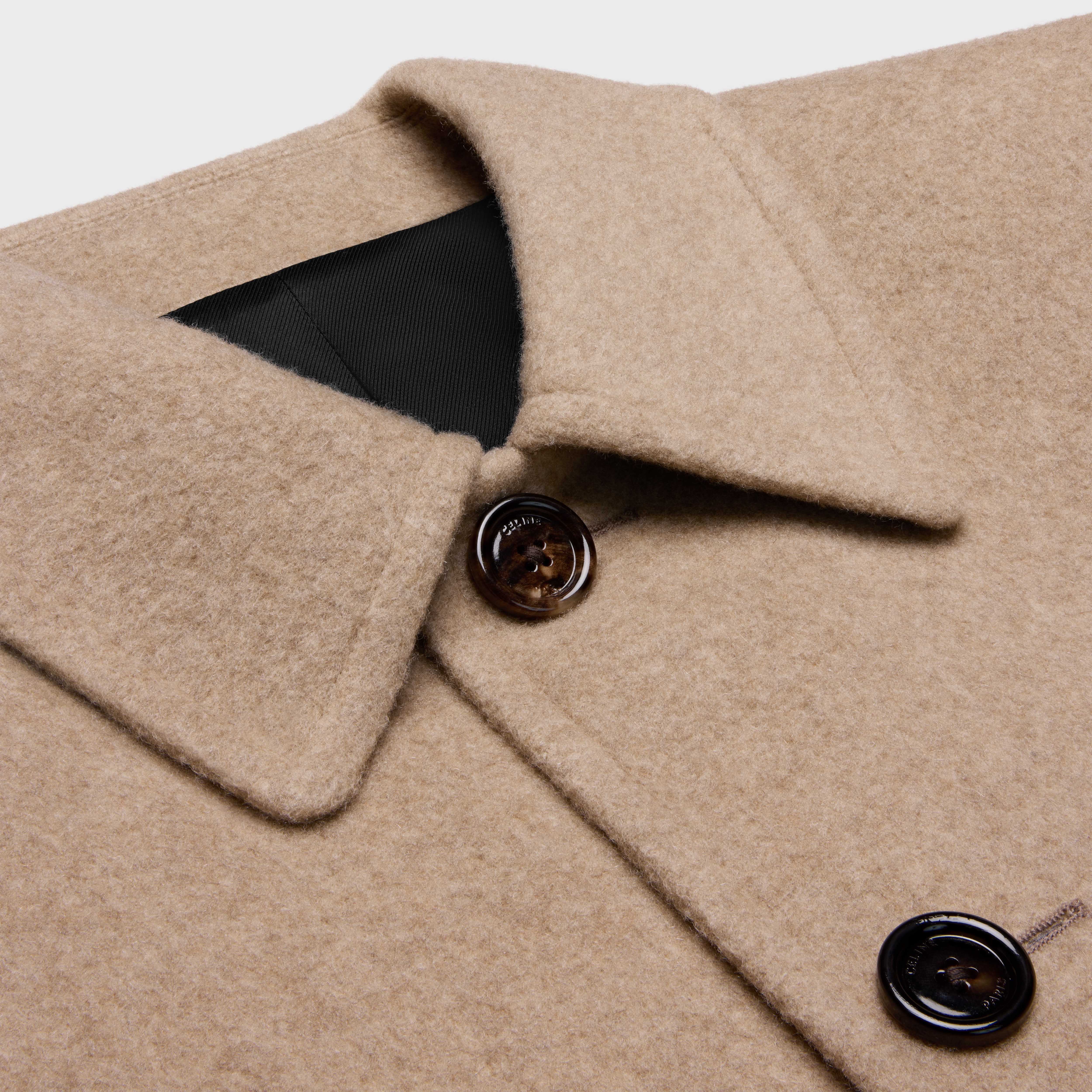 関税込 suit coat in cashmere cloth 2M64C030B.08EF CELINE suit coat in cashmere cloth | REVERSIBLE