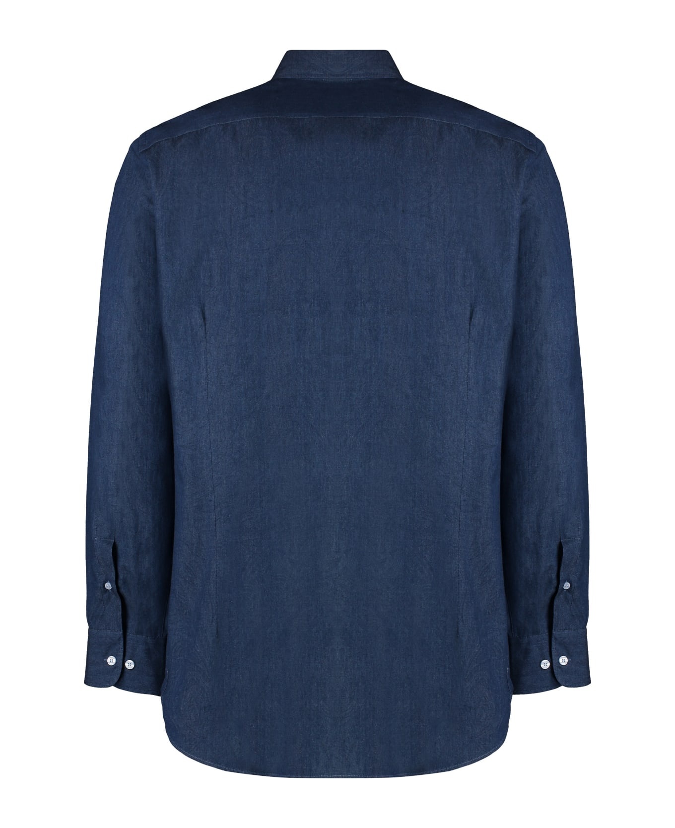 Button-down Collar Cotton Shirt - 2