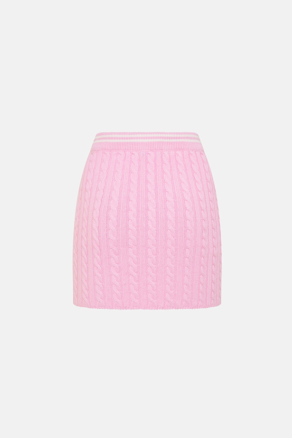 COTTON BLEND KNITTED MINI SKIRT - 2
