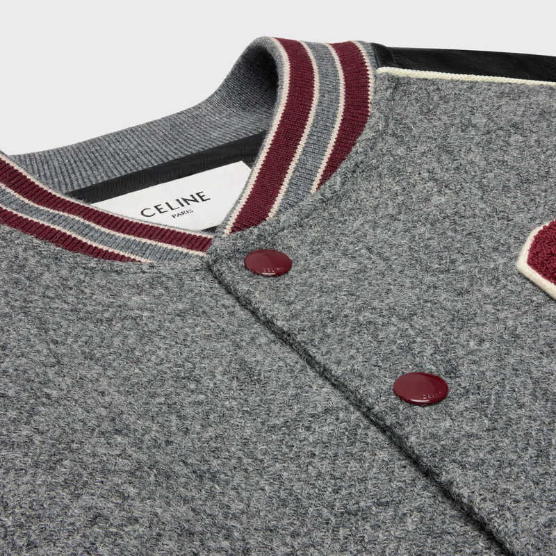 classic teddy jacket in wool tricotine 3