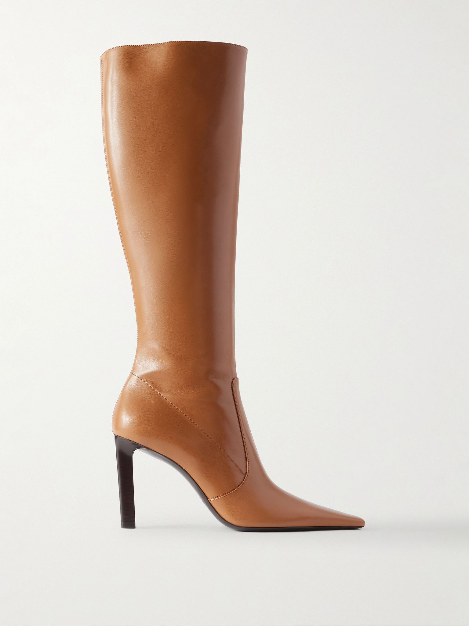 Francoise leather knee boots Brown - 1