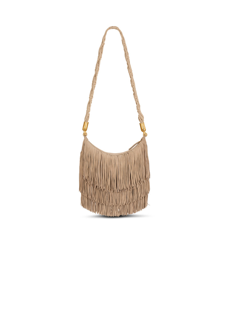 Ébène Hobo fringed suede bag 7