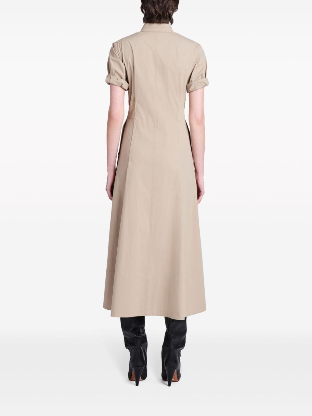 Tracey buttoned-slits midi dress - 4