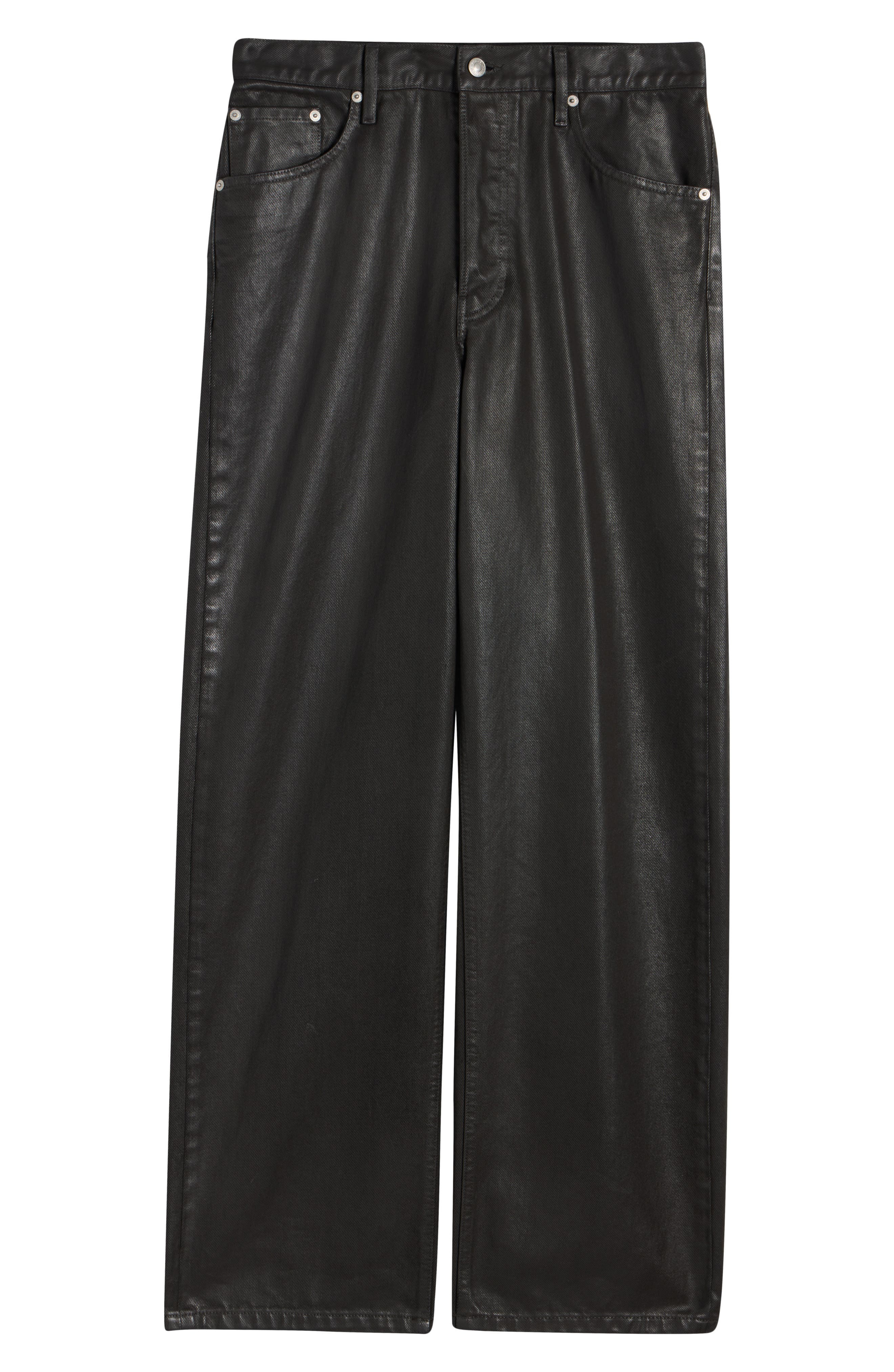 Dries Van Noten Pine Coated Jeans in Black at Nordstrom - 6