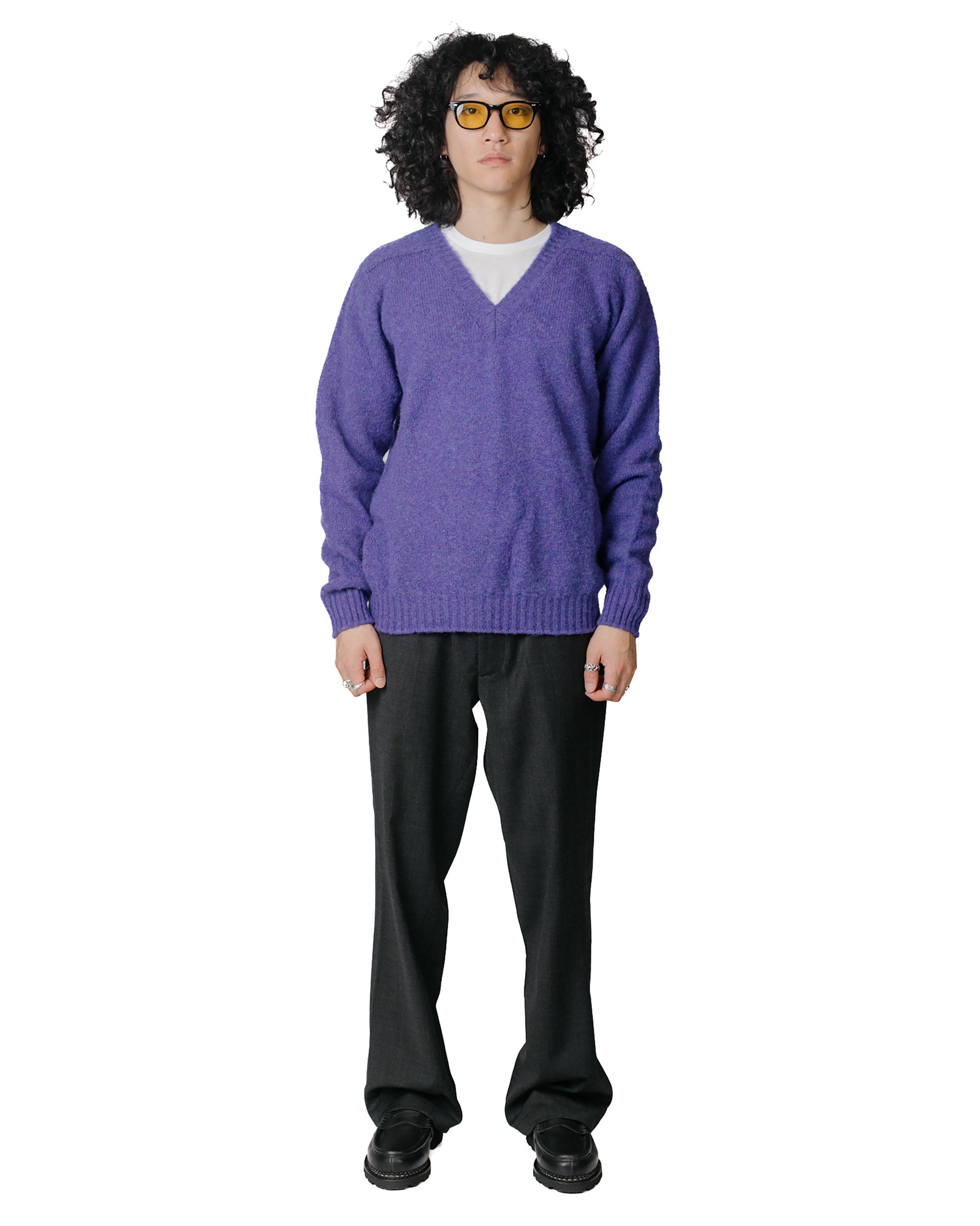 Shaggy Bear V Neck Violet Dreams - 4