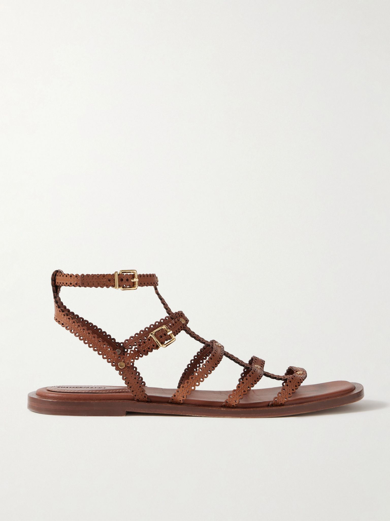 Goldie leather sandals Brown - 1