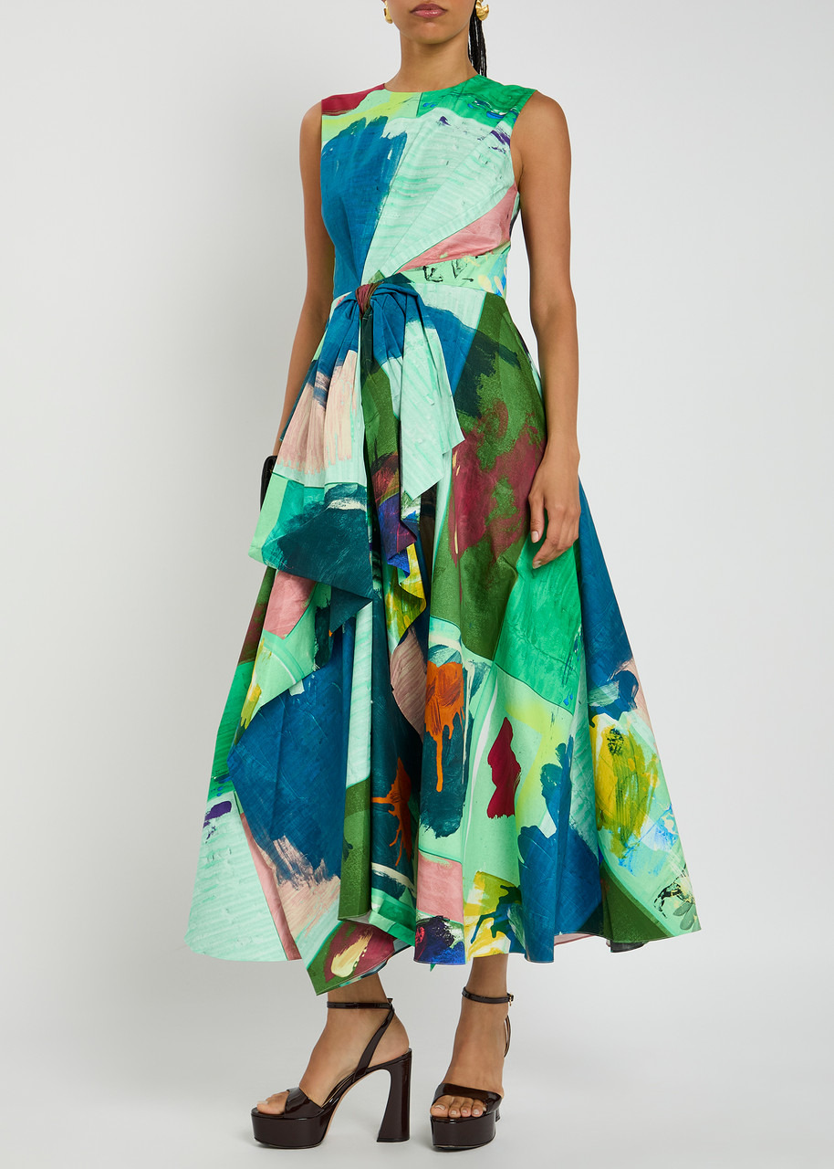 Roksanda Nura Printed Cotton Midi Dress - 4