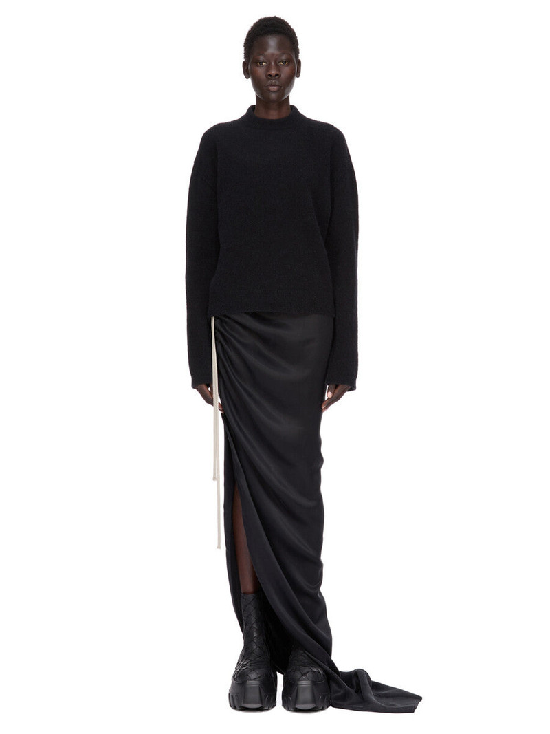 Rick Owens drawstring side-split skirt outlook