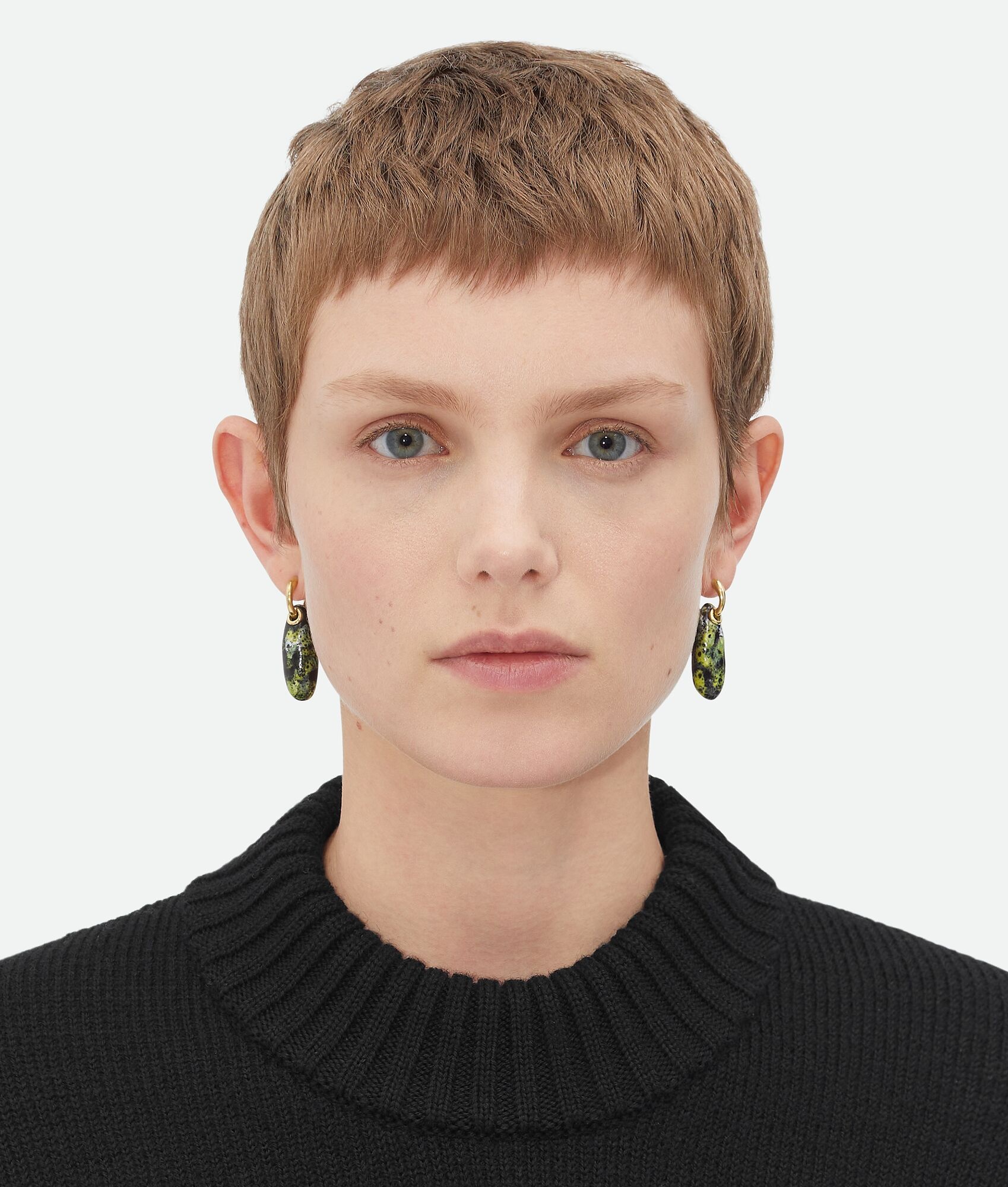 Ellipse Small Ceramic Earrings - 4