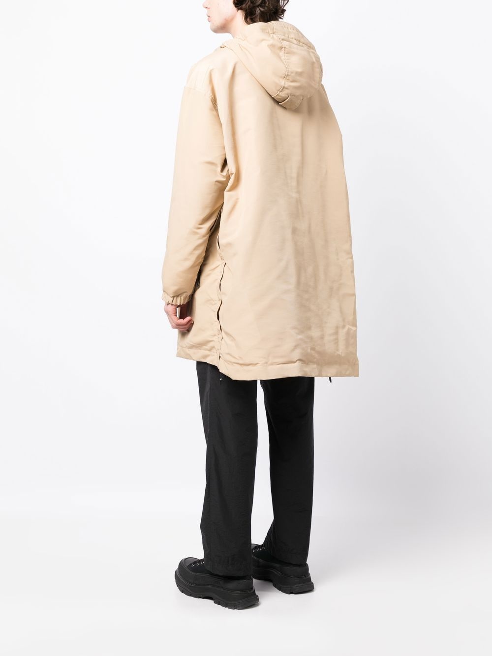 half zip-up padded coat - 4