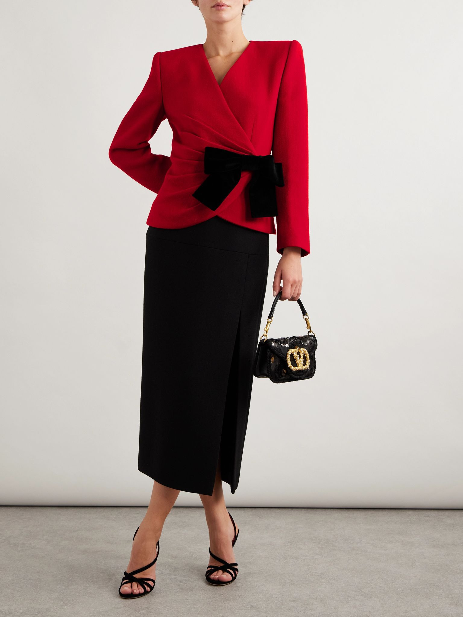 Wool midi skirt Black - 2