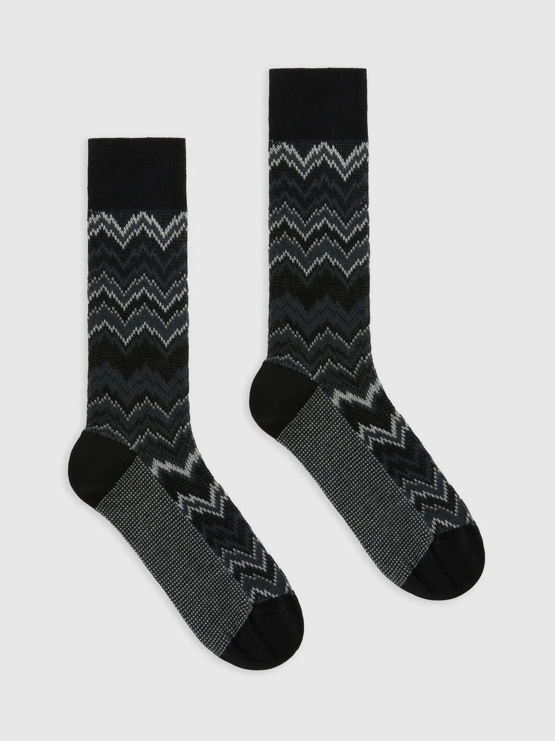 Mountain motif ankle socks - 1