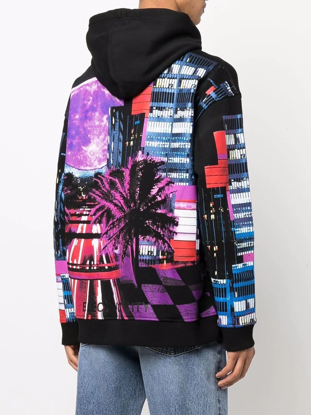 Electric City-print hoodie - 4