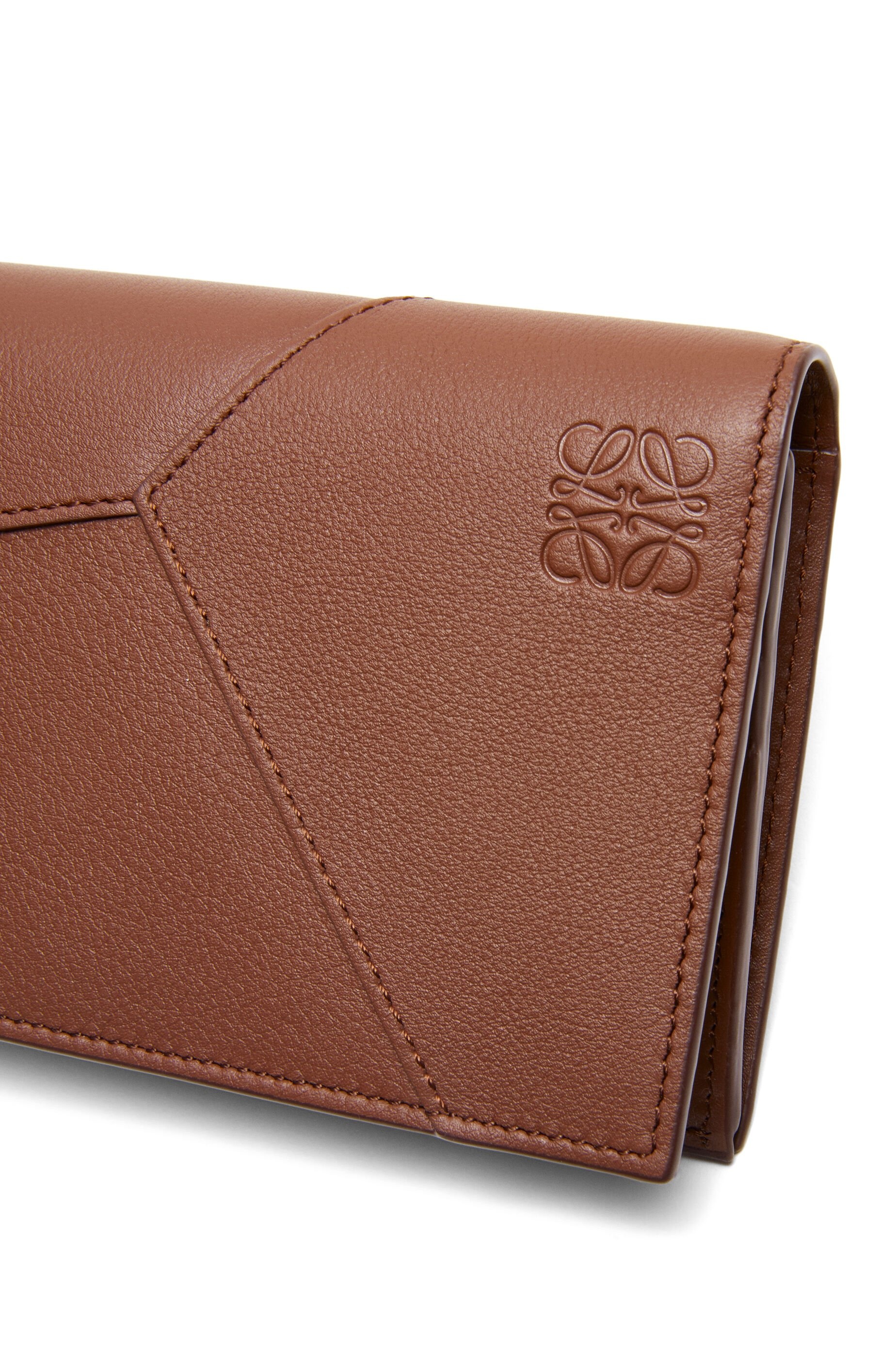 Puzzle long horizontal wallet in classic calfskin - 5