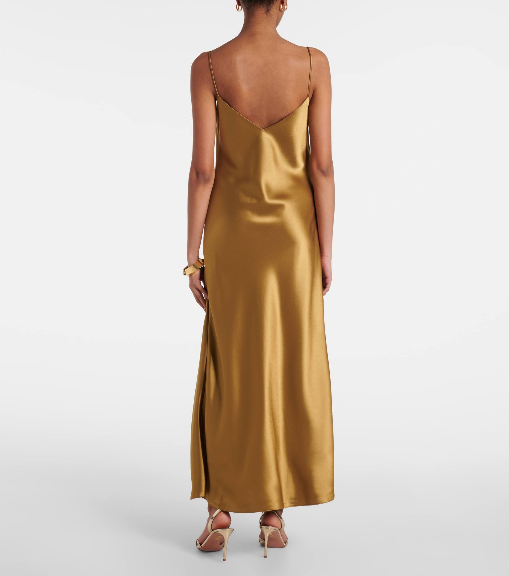 Provence satin slip dress - 3