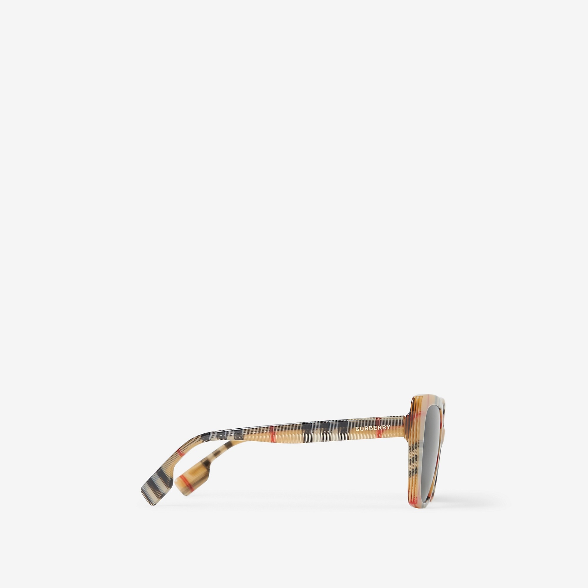 Check Oversized Cat-eye Frame Sunglasses - 2