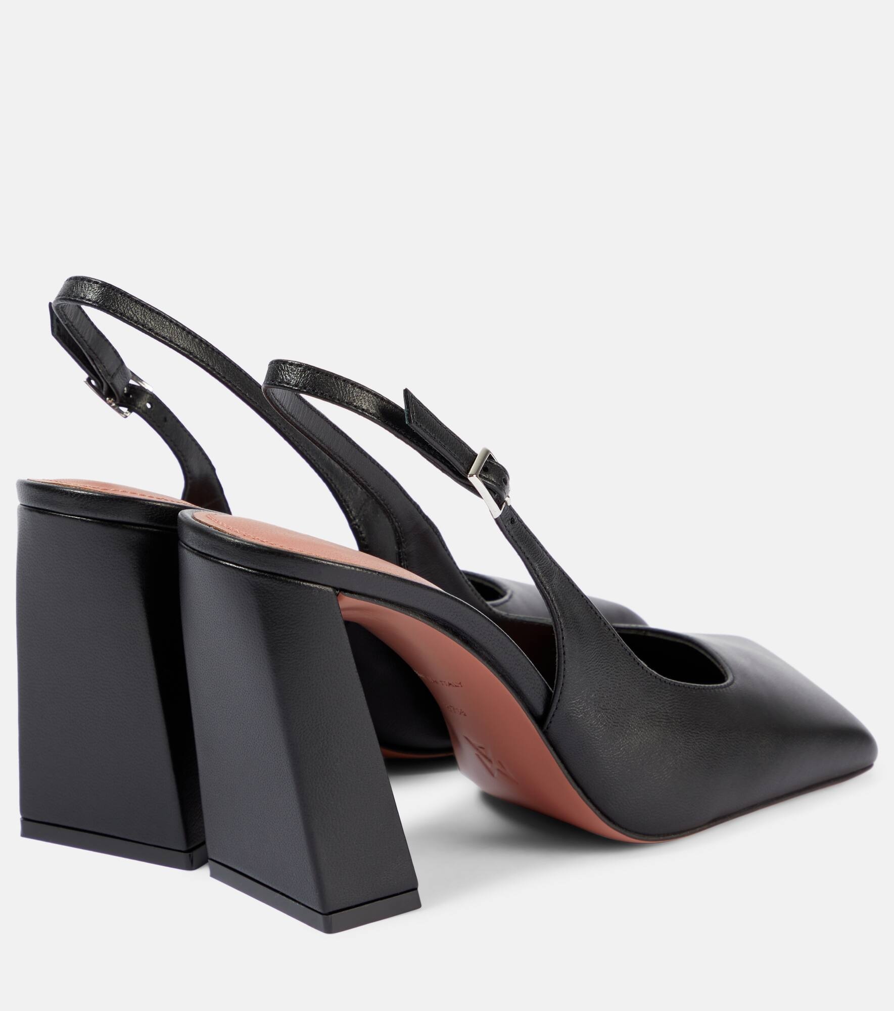Charlotte 95 leather slingback pumps - 3