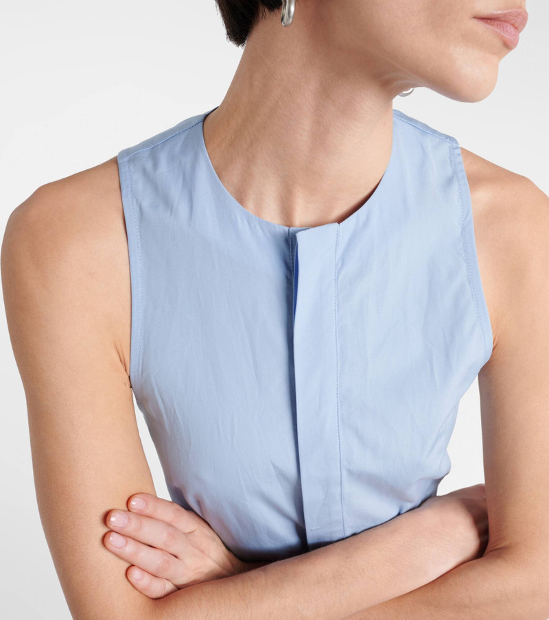 Godet cotton poplin shirt dress 4