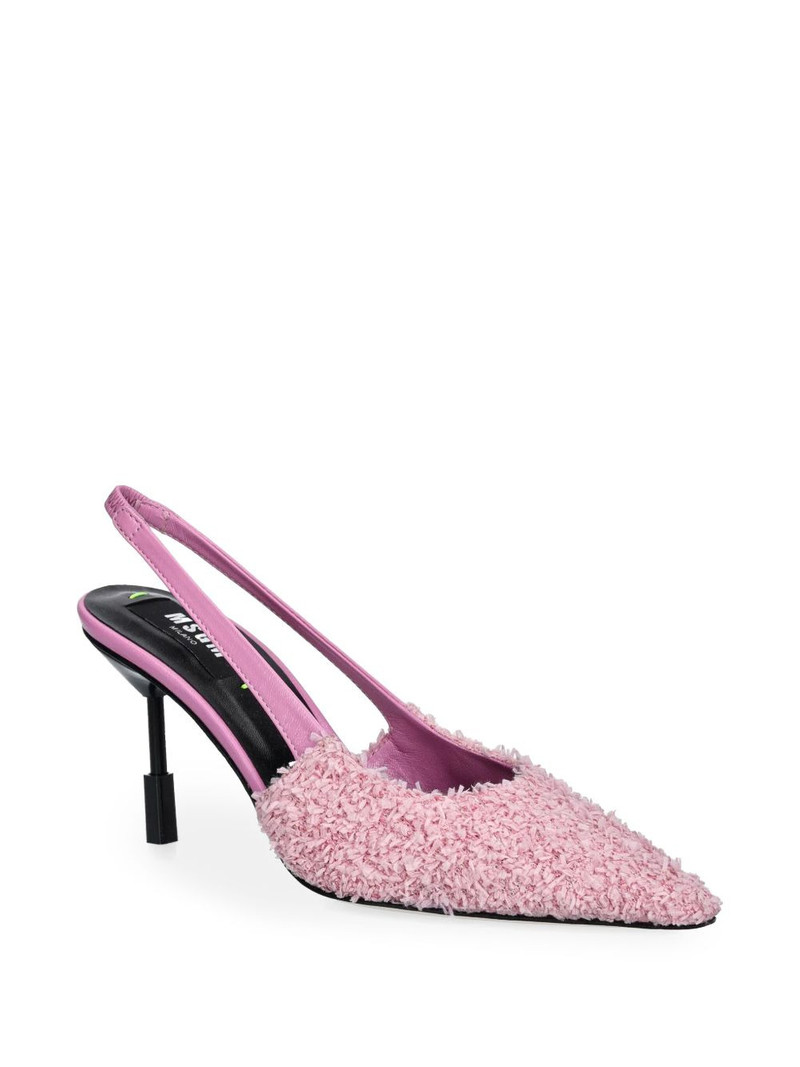 MSGM 85mm slingback pumps outlook