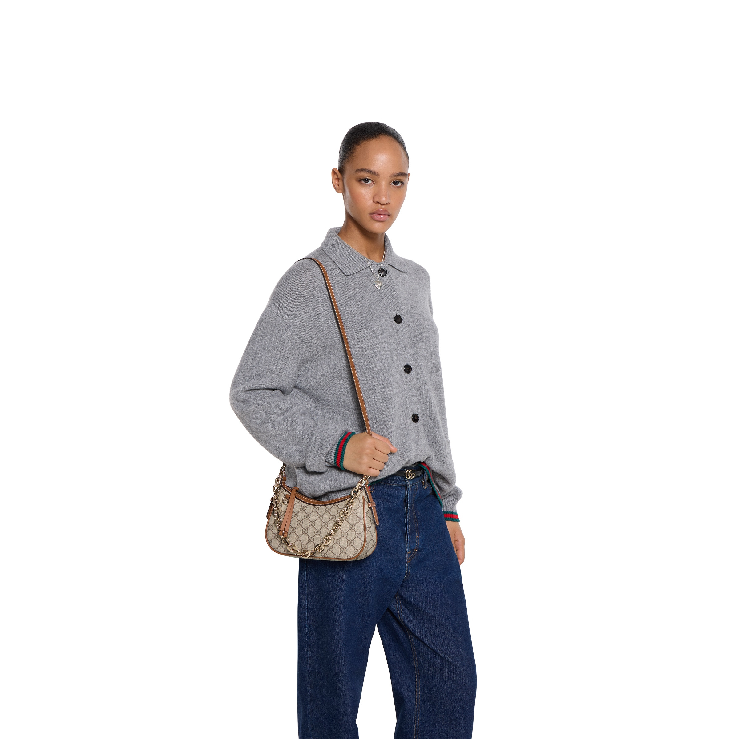 GG Emblem small shoulder bag - 4