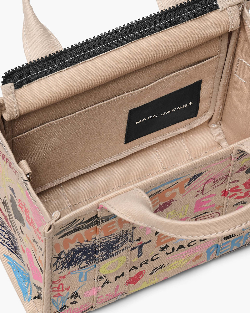 THE PUNK SCRIBBLE CANVAS SMALL TOTE BAG 6