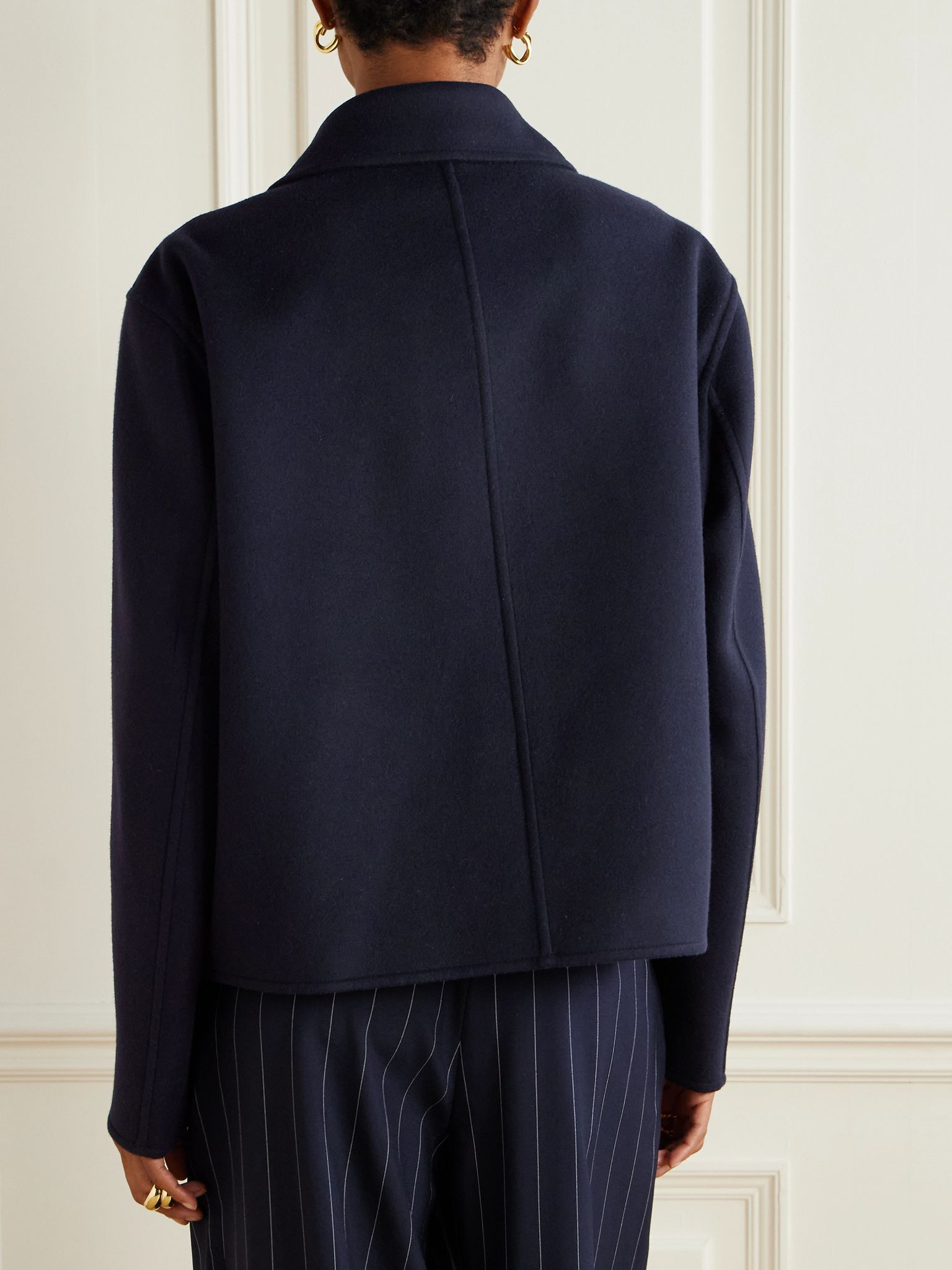 Wool jacket Navy - 4