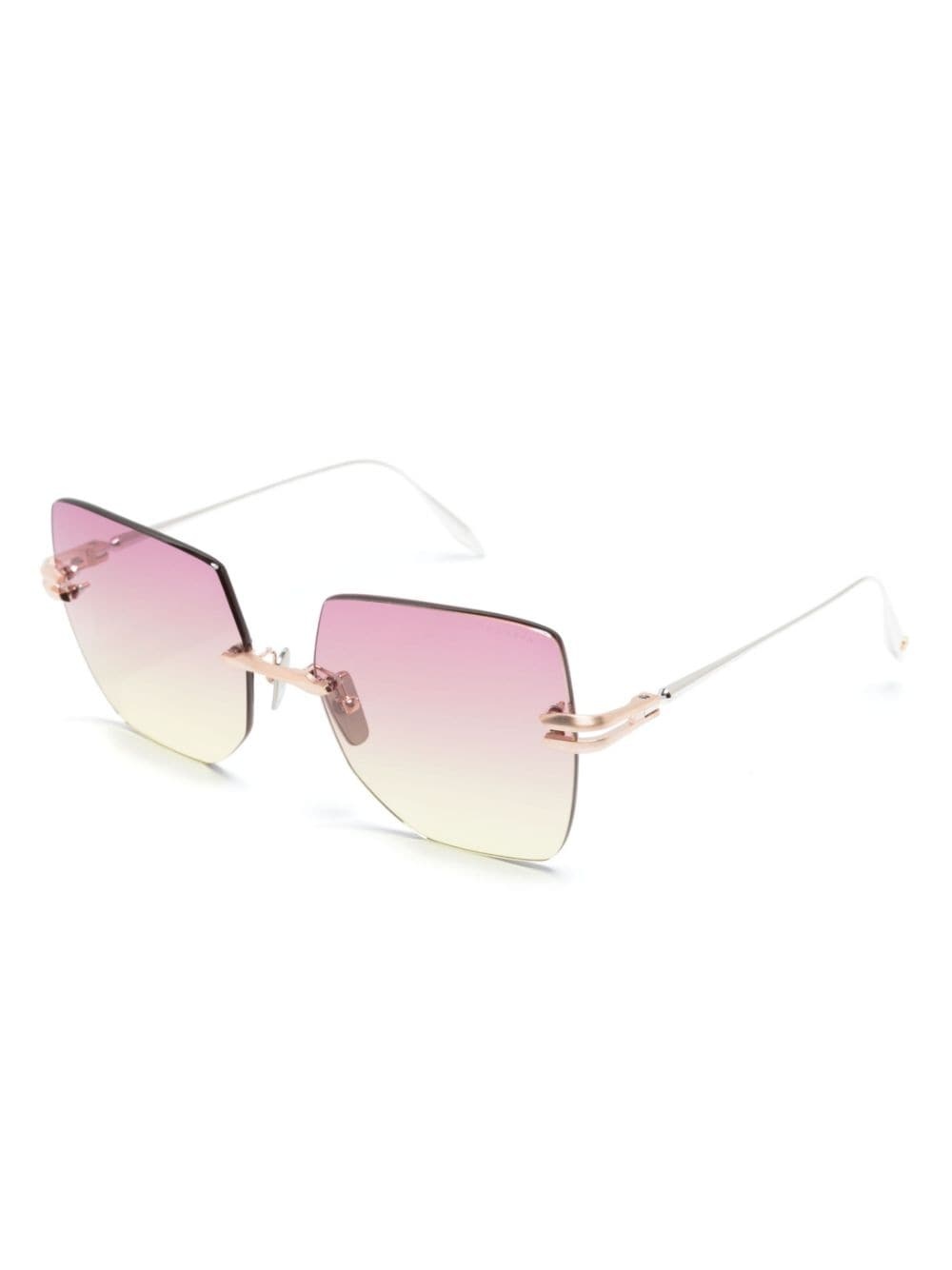 Embra titanium rimless sunglasses - 2