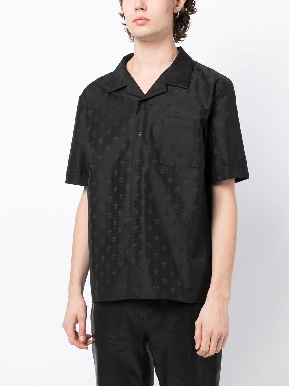 all-over logo print shirt - 3