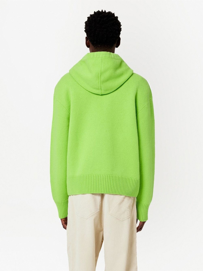 embroidered-logo drawstring hoodie 5