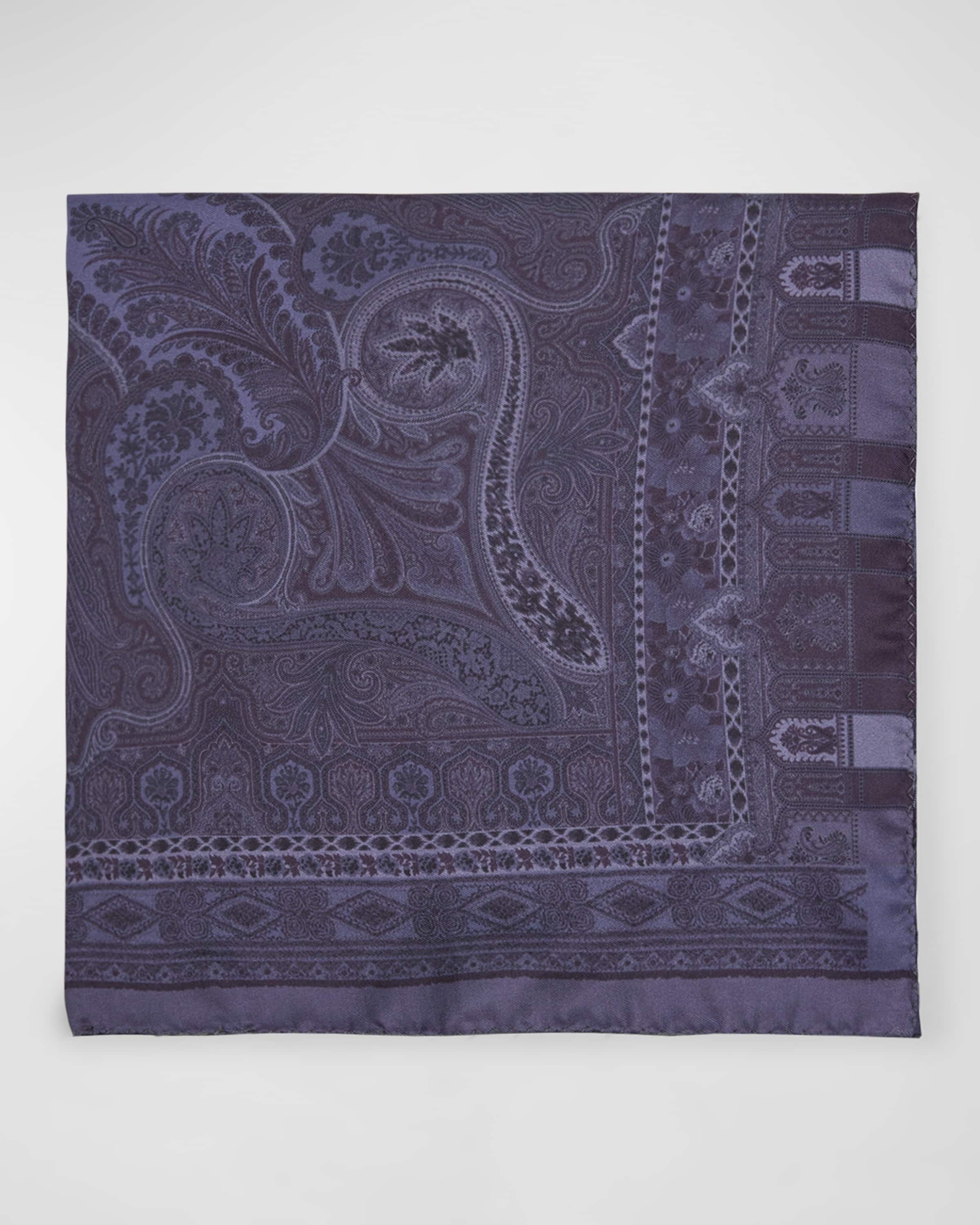 Men's Paisley Pocket Square - 1