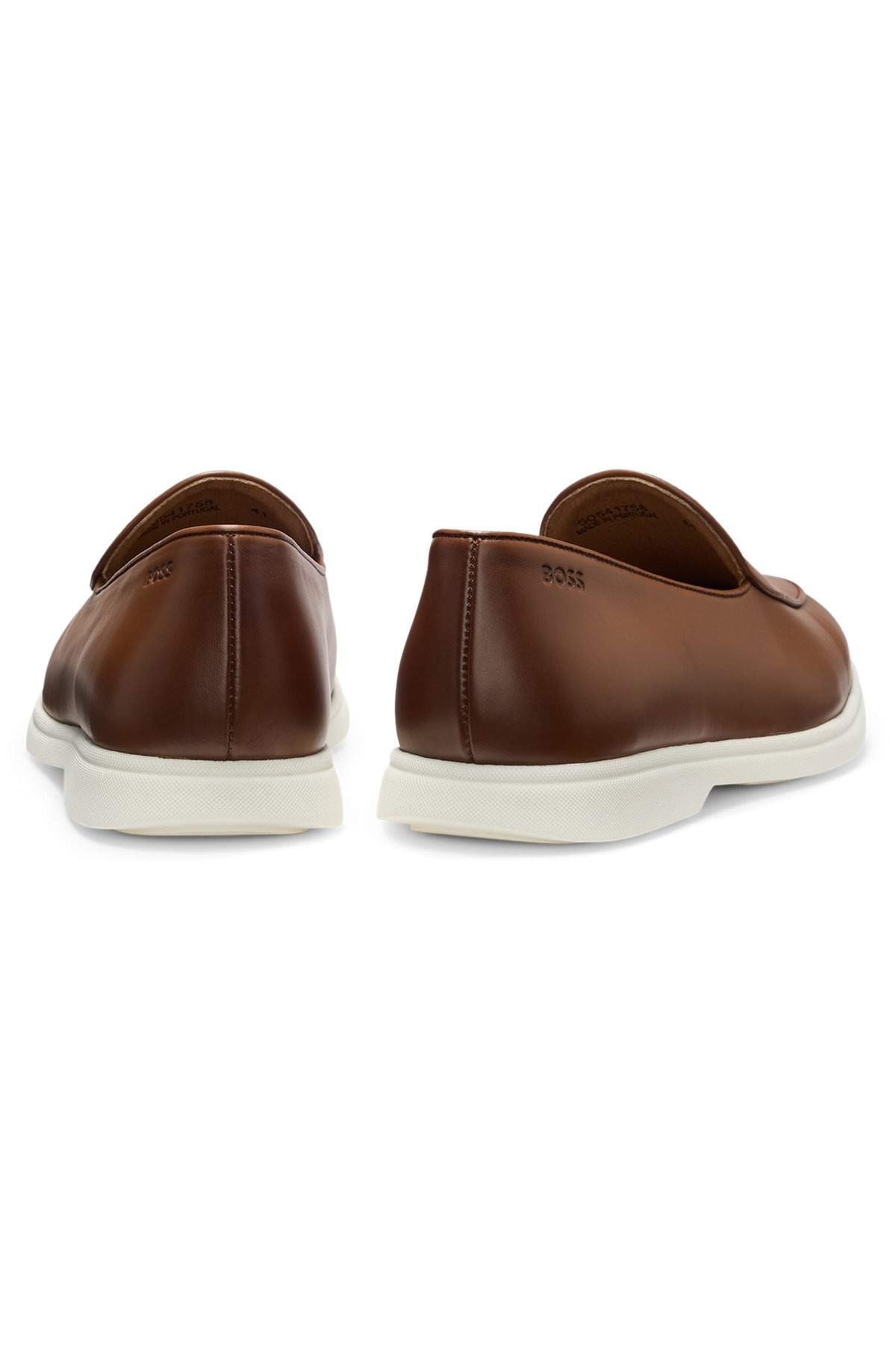 NAPPA-LEATHER LOAFERS WITH CONTRAST OUTSOLE - 4