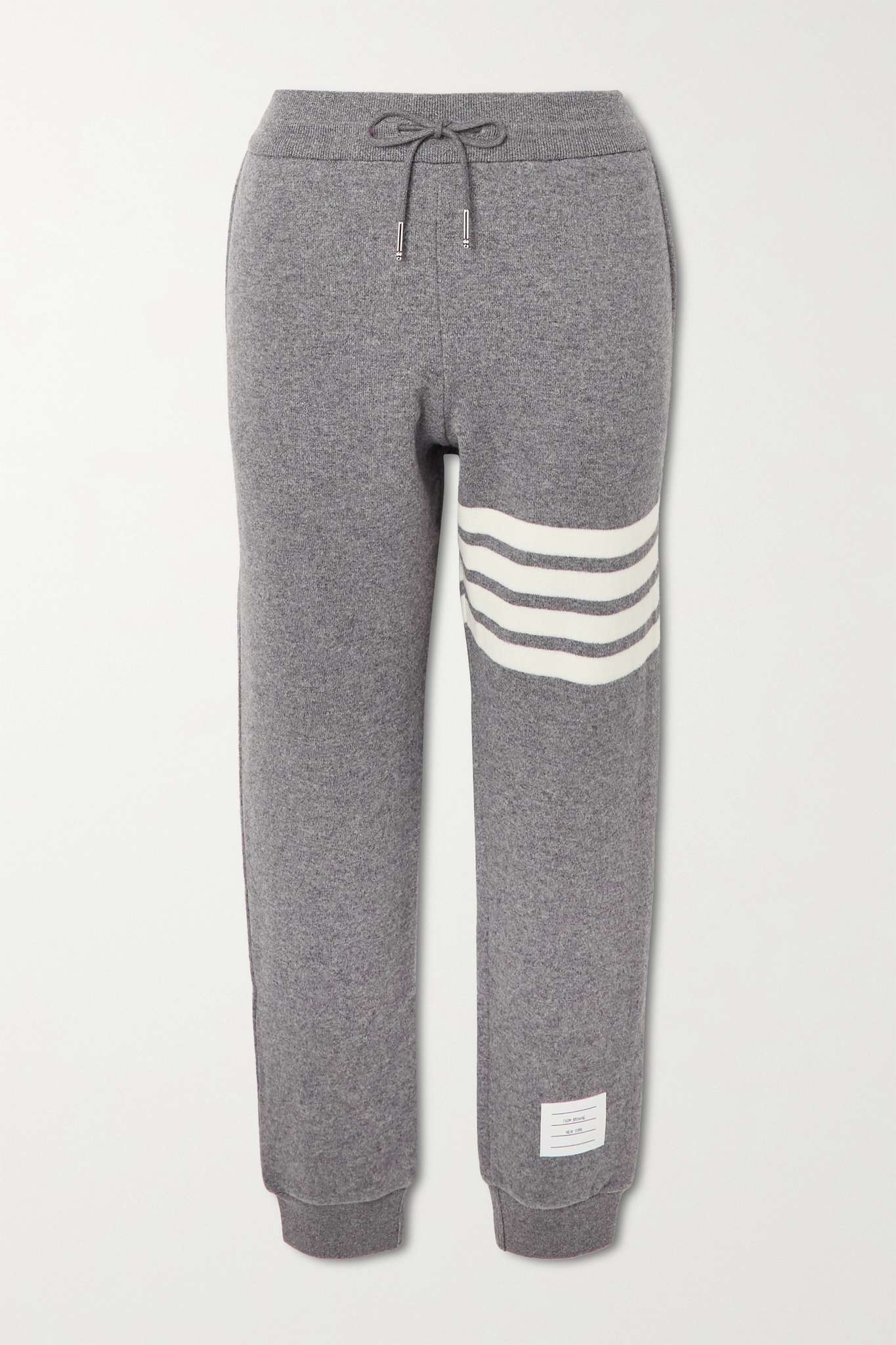 Striped cashmere-blend track pants - 1