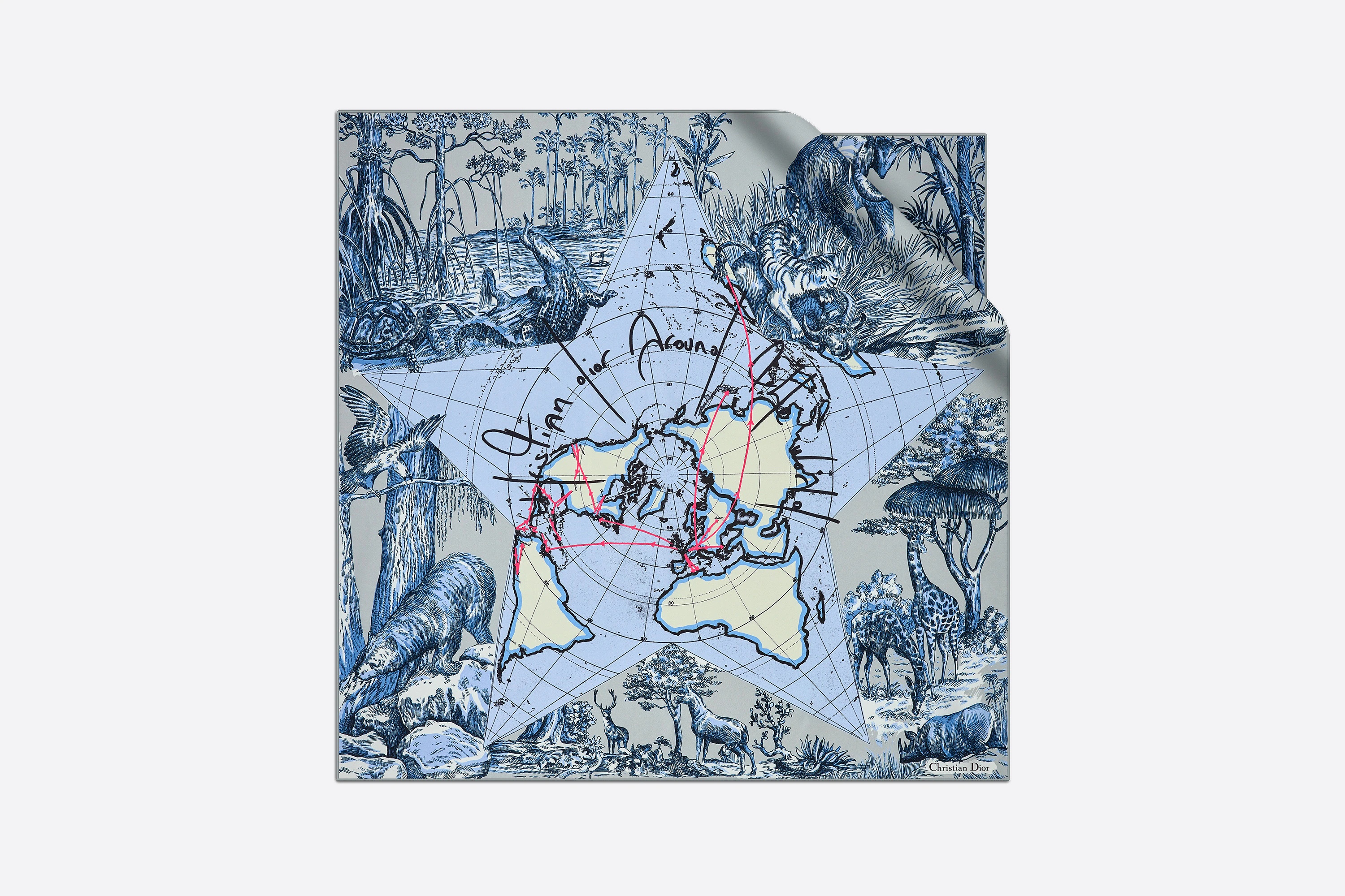 Dior Around the World Square Scarf - 1