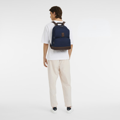 Longchamp Boxford Backpack Blue - Canvas outlook