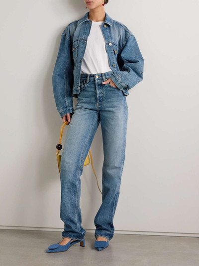 JACQUEMUS Le De-Nîmes Droit recycled high-rise straight-leg jeans outlook