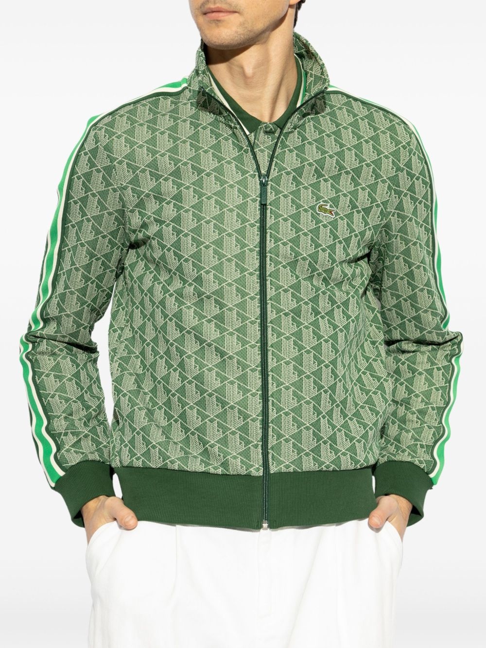 monogram-pattern sweatshirt - 3