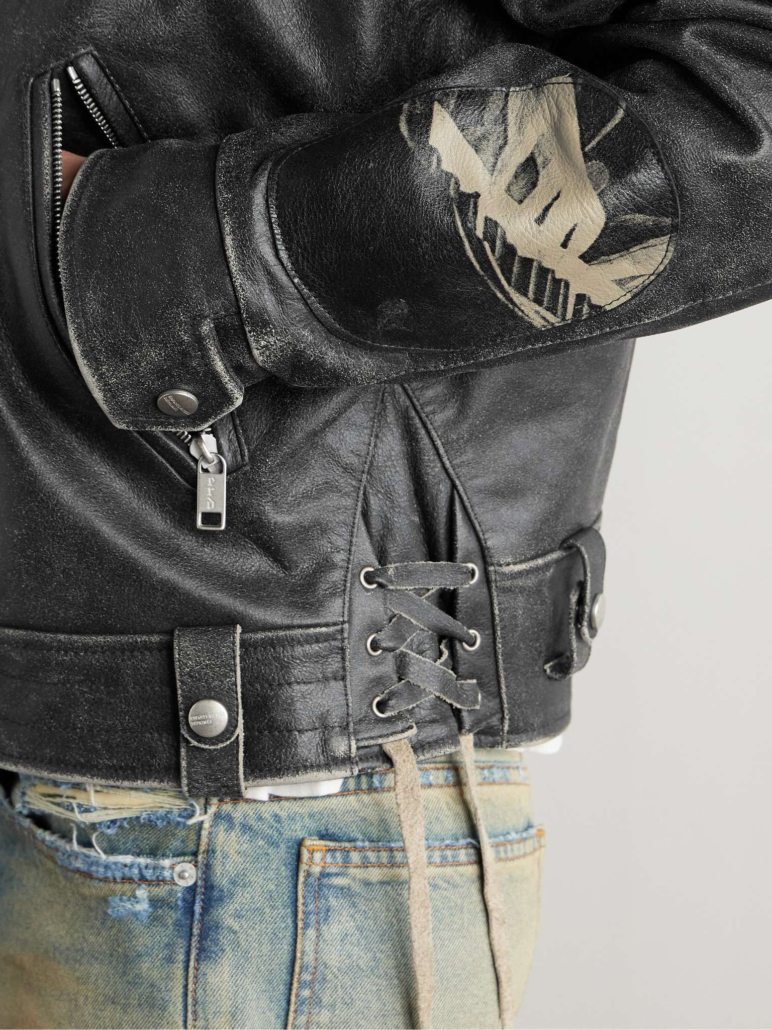 Pianist Distressed Leather Jacket - 6