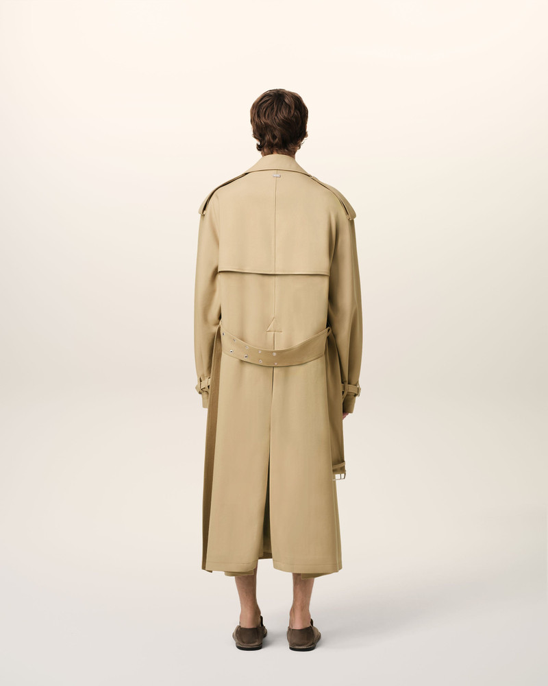 BEIGE WOOL TRENCH COAT 5