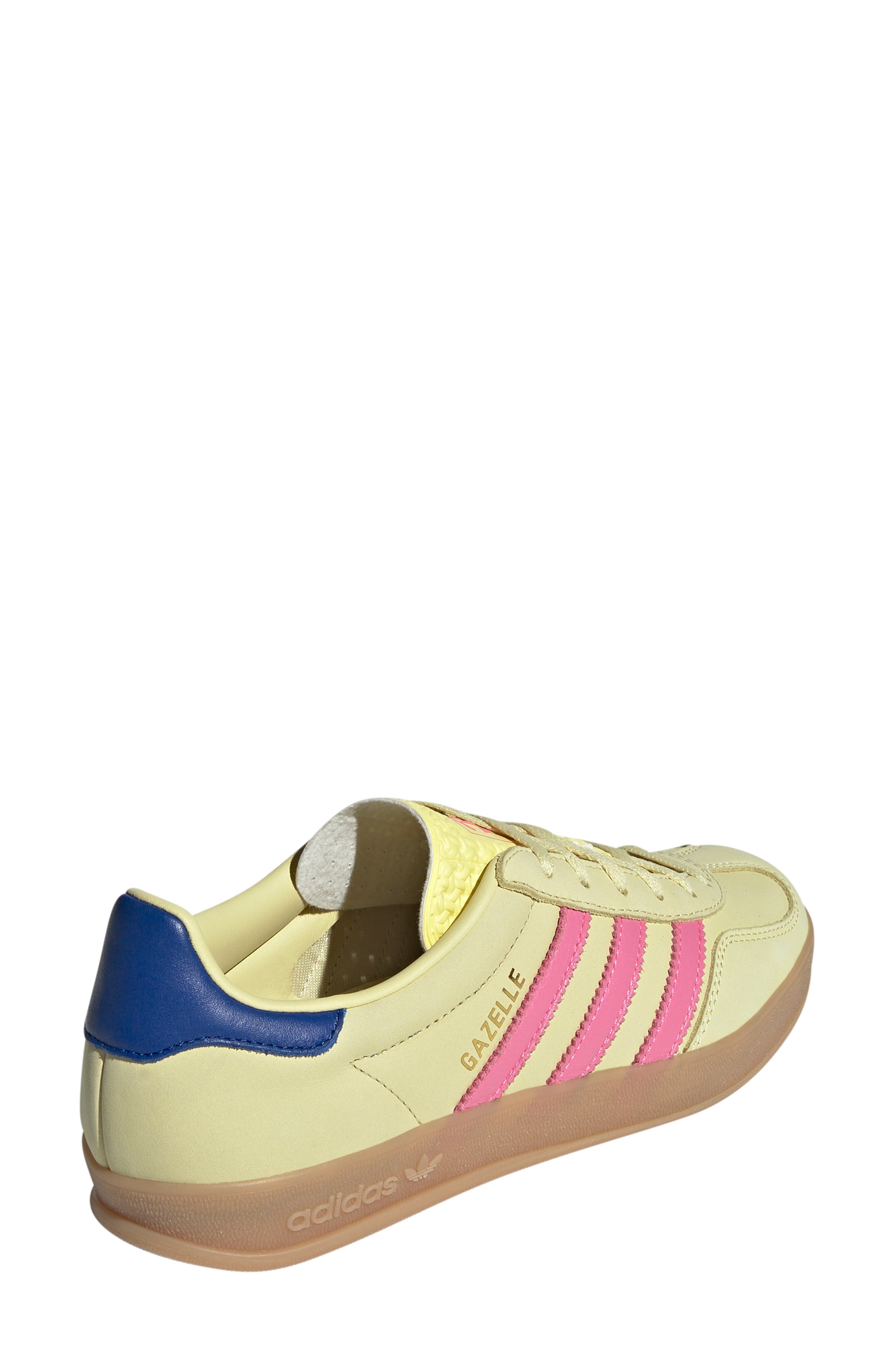 adidas Gazelle Indoor Sneaker in Yellow/Lucid Pink/Royal Blue at Nordstrom - 2