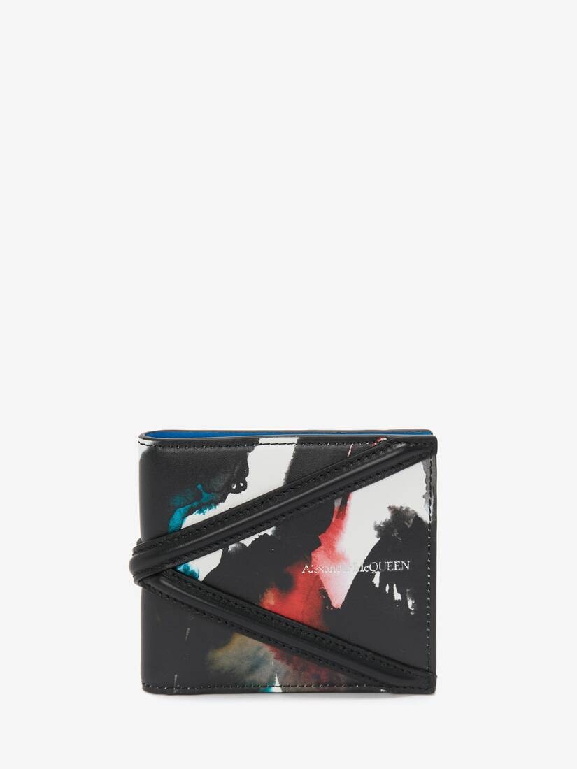 Men's Watercolour Graffiti The Harness Billfold Wallet in Multicolour - 1