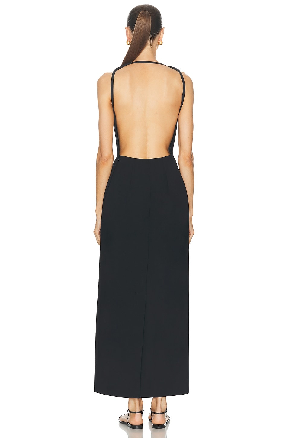 Sleeveless Open Back Dress - 4