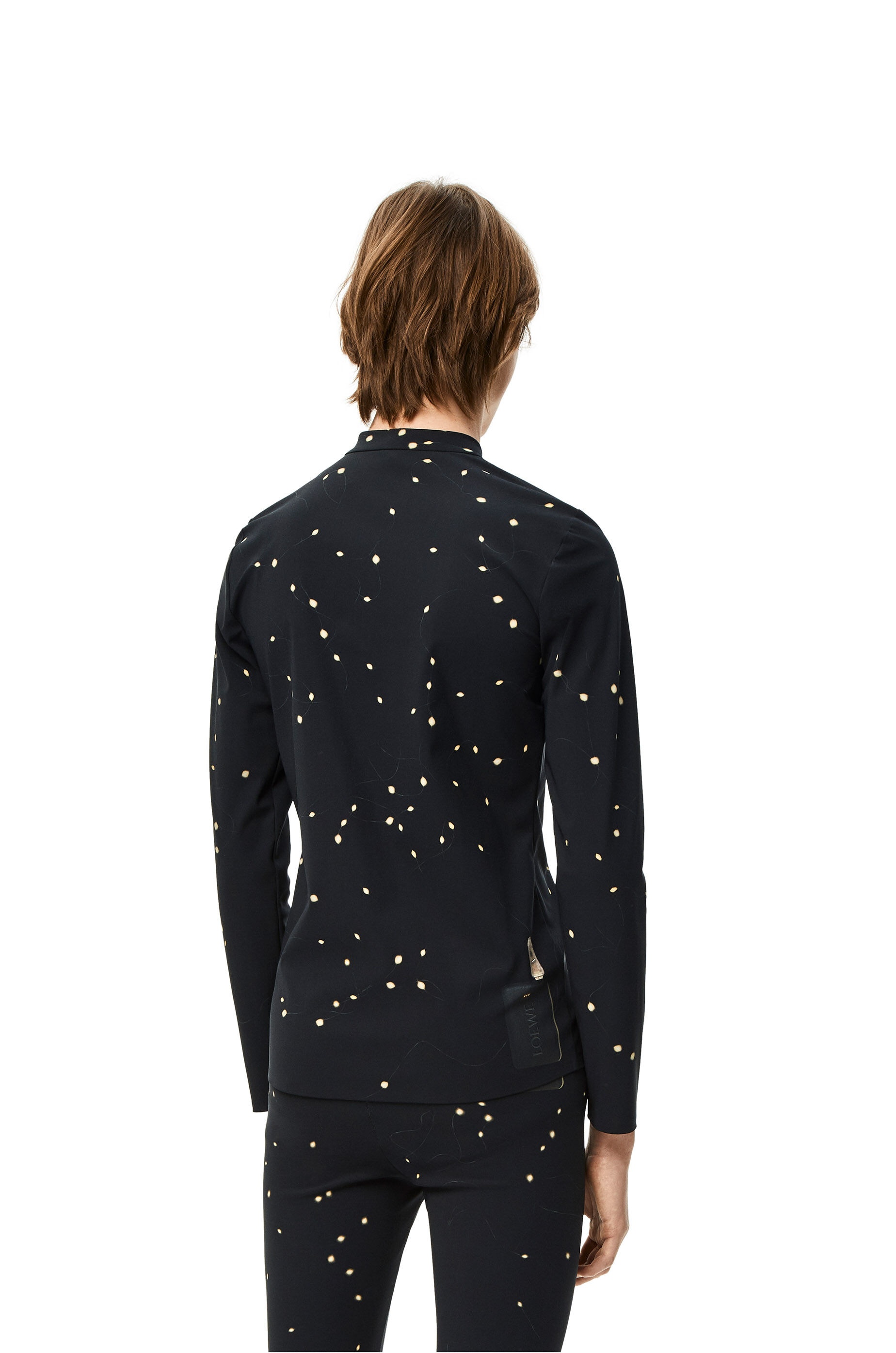 LED print long sleeve top in polyamide - 4