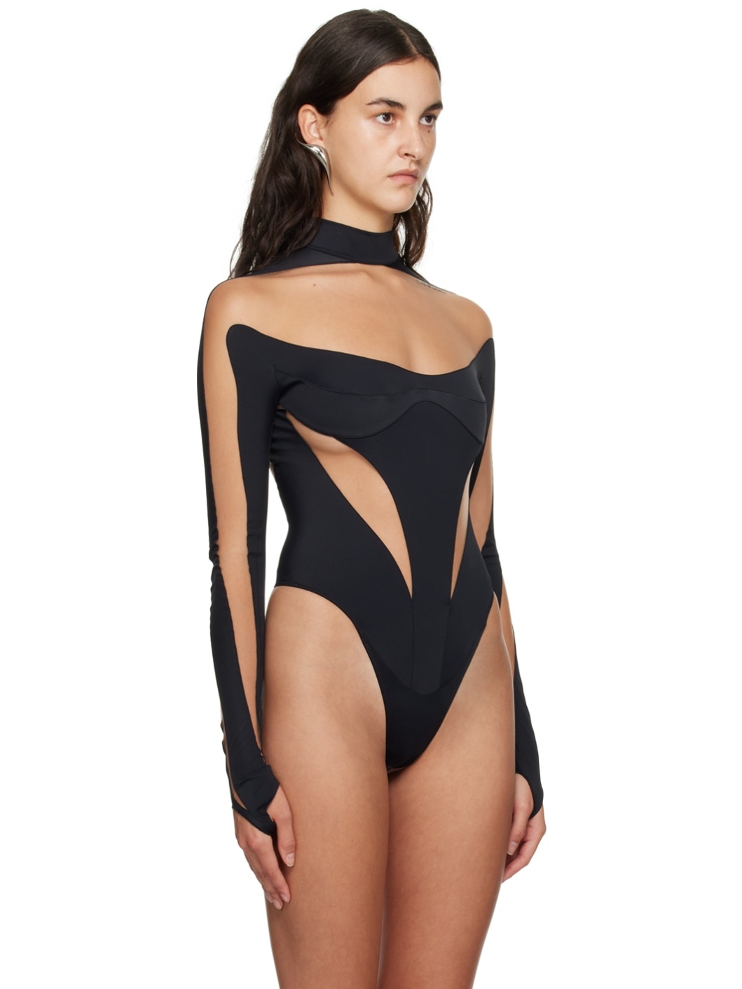 Black Illusion Bodysuit - 4