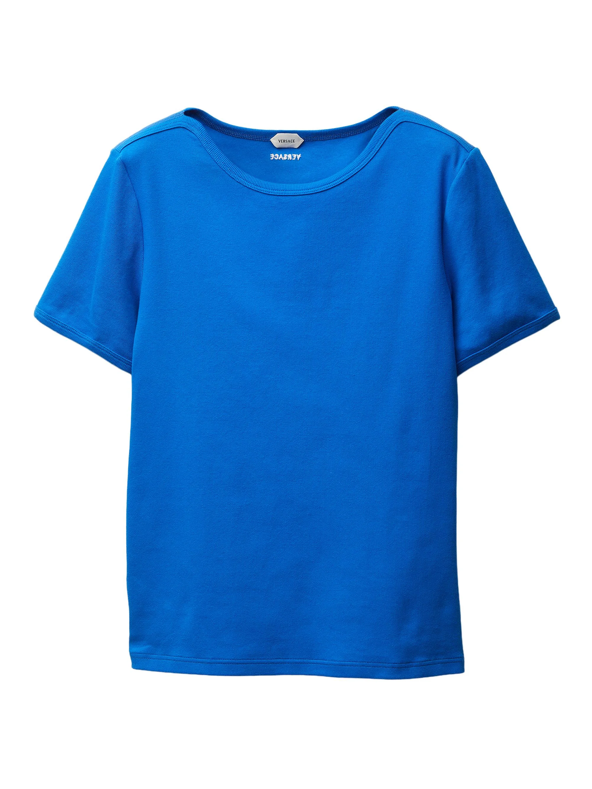 Men's Stretch-Cotton T-Shirt - Electric Blue - 1