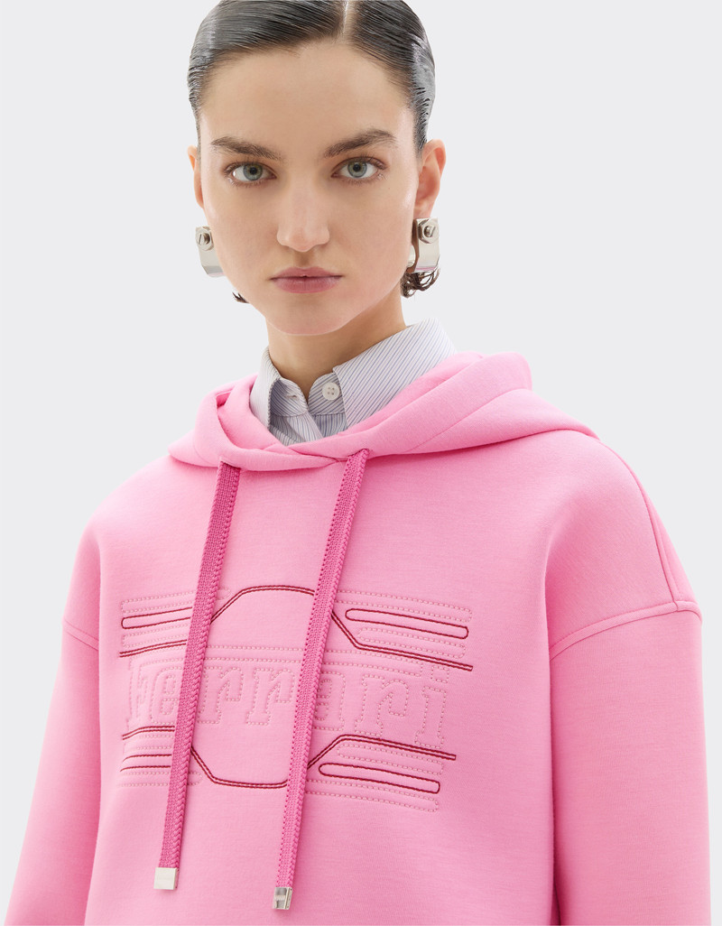 Scuba sweatshirt with Ferrari embroidery 5