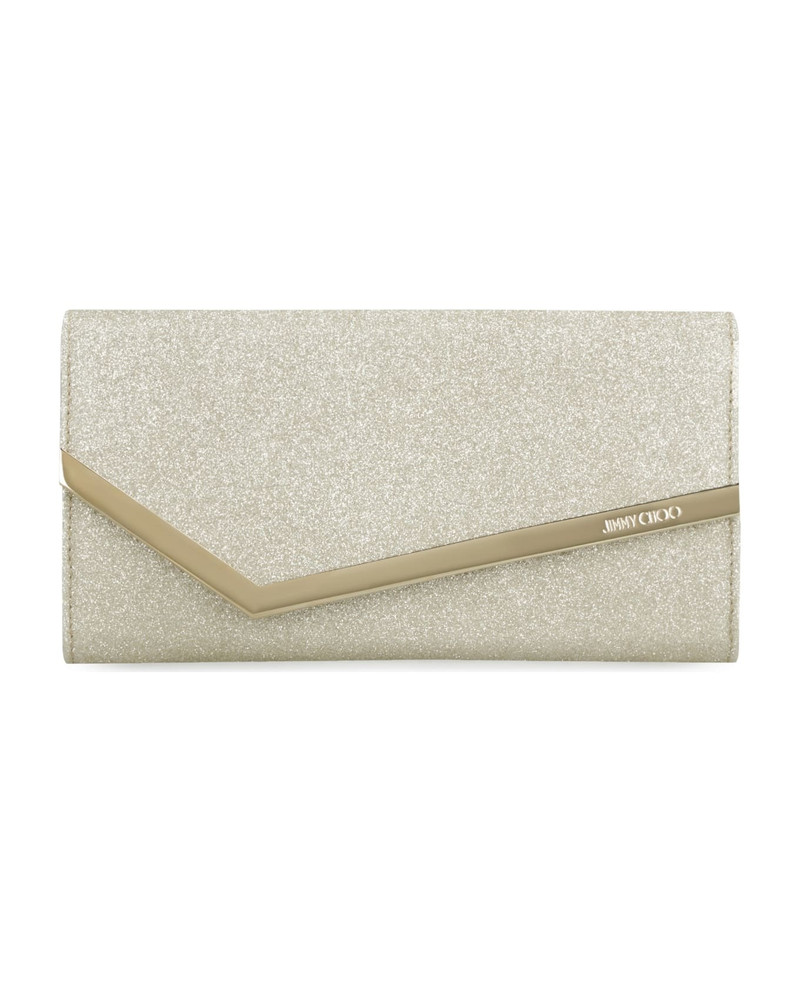 JIMMY CHOO Emmie Glitter Clutch outlook