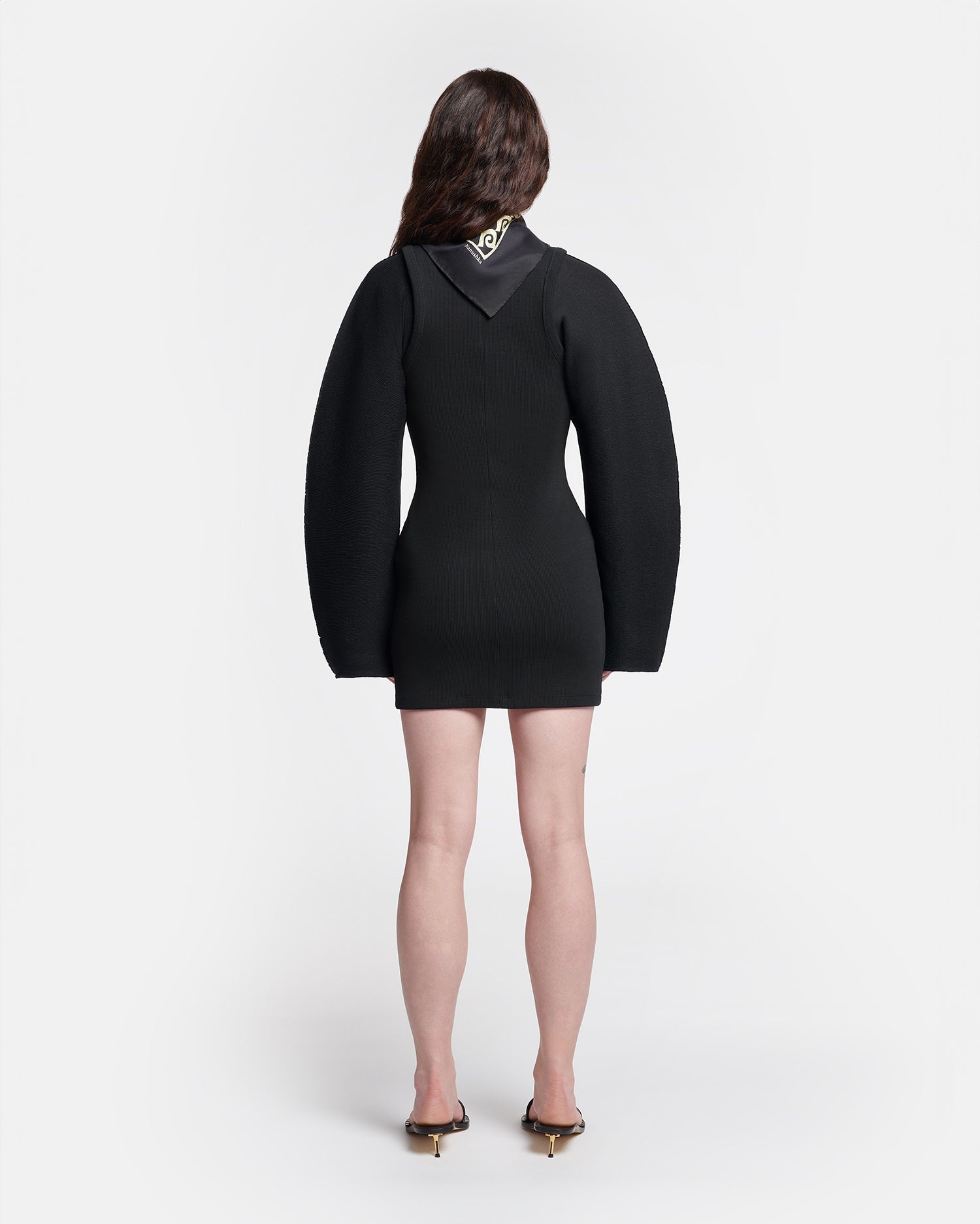 Ribbed-Jersey Mini Dress - 3