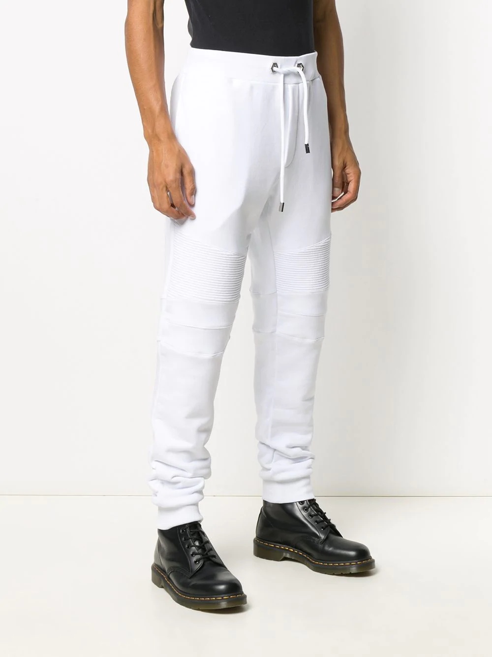 track pants with quilted detailing - 3